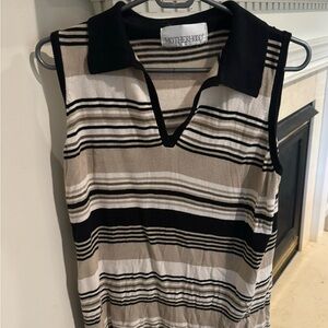 Motherhood Maternity, sleeveless knit striped top, medium
